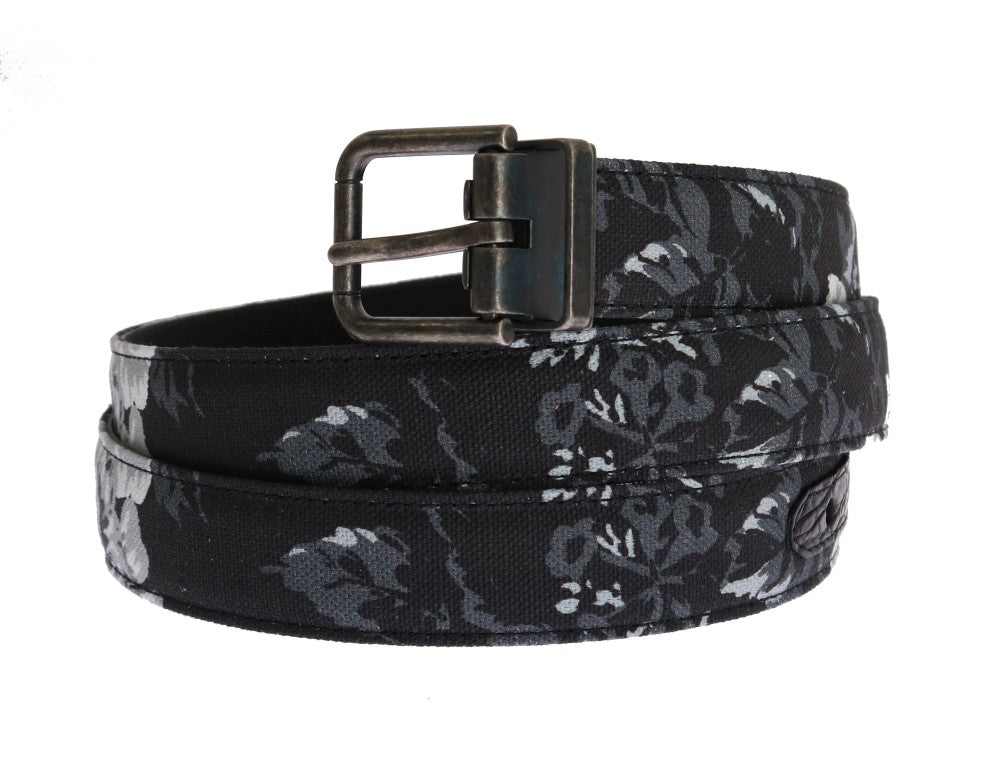 Ceinture de luxe élégante à motifs floraux pour homme Dolce &amp; Gabbana