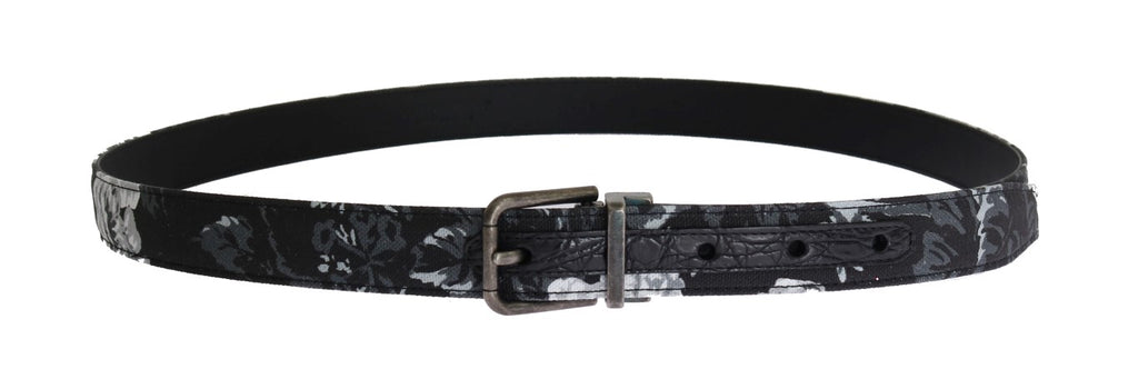 Ceinture de luxe élégante à motifs floraux pour homme Dolce &amp; Gabbana