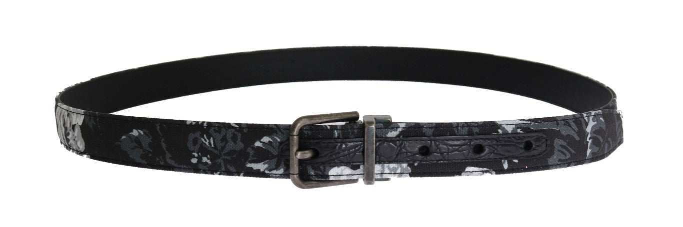 Ceinture de luxe élégante à motifs floraux pour homme Dolce &amp; Gabbana