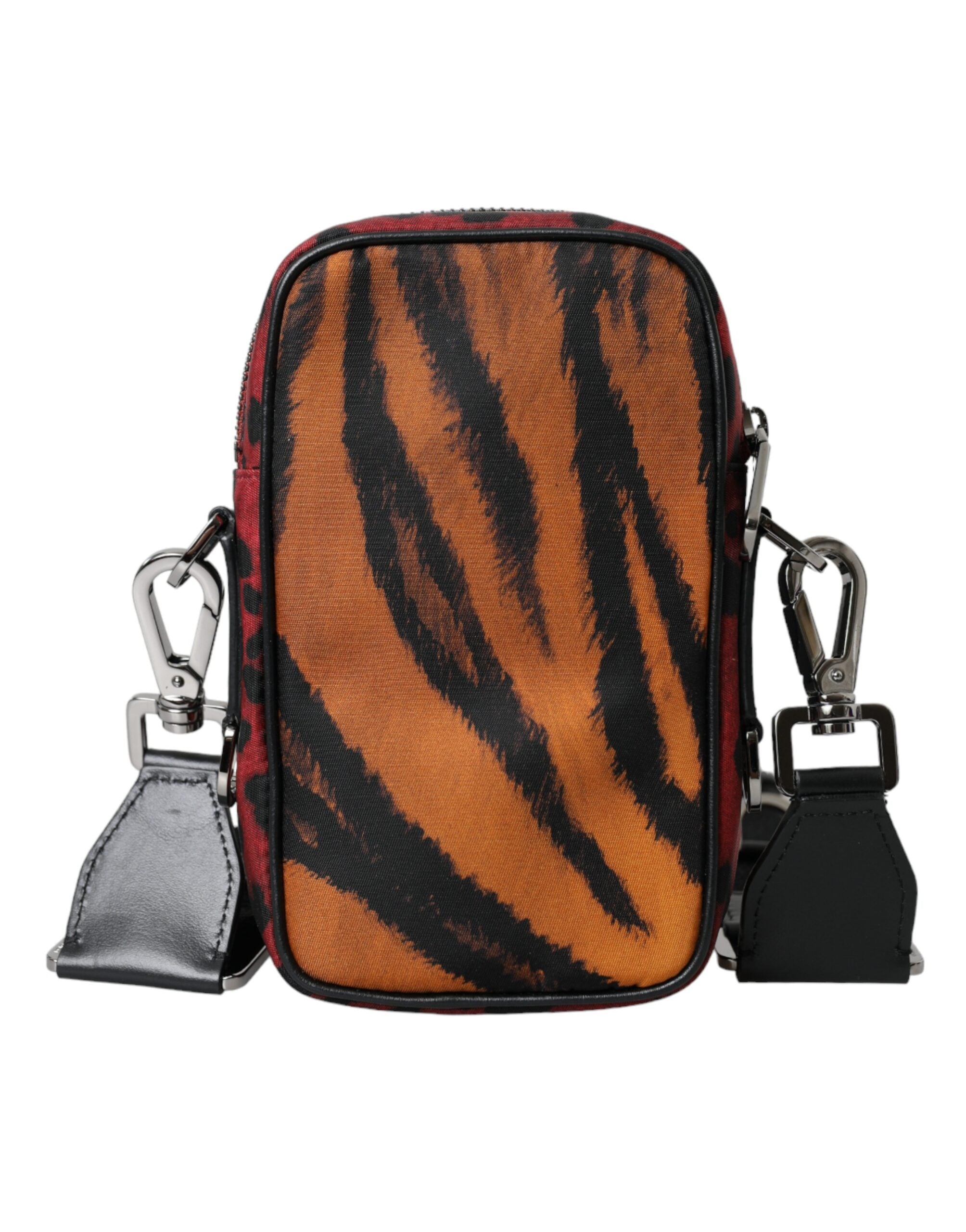Sac bandoulière Dolce &amp; Gabbana en nylon multicolore à imprimé tigre et logo