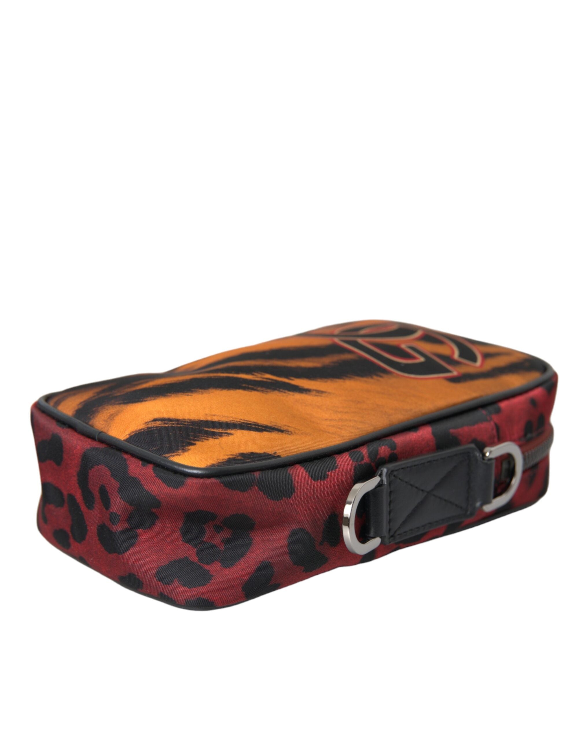 Sac bandoulière Dolce &amp; Gabbana en nylon multicolore à imprimé tigre et logo