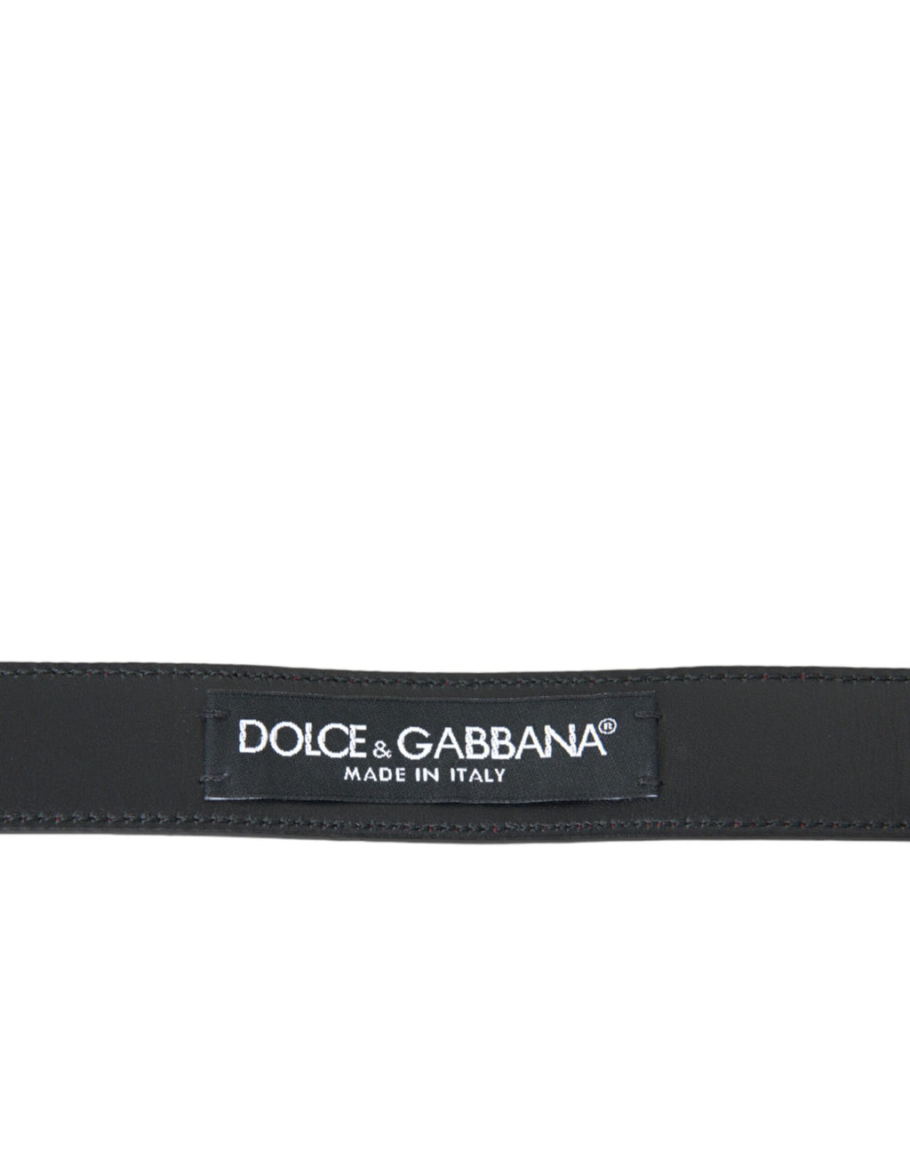 Dolce &amp; Gabbana Gürtel aus rotem Leder mit silberner Metallschnalle Herren