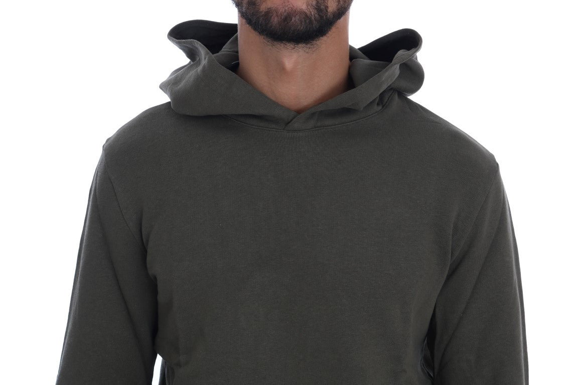 Daniele Alessandrini Pull en coton à capuche vert