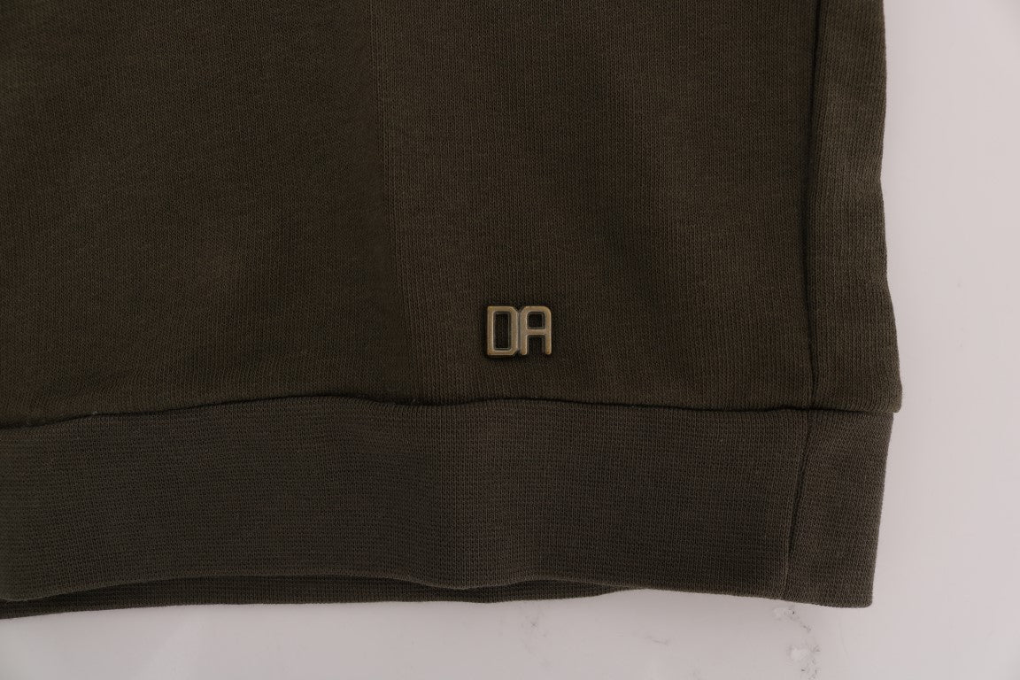 Daniele Alessandrini Pull en coton à capuche vert