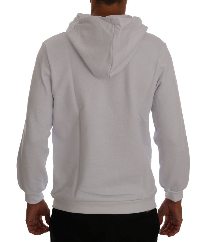 Daniele Alessandrini Pull en coton à capuche blanc