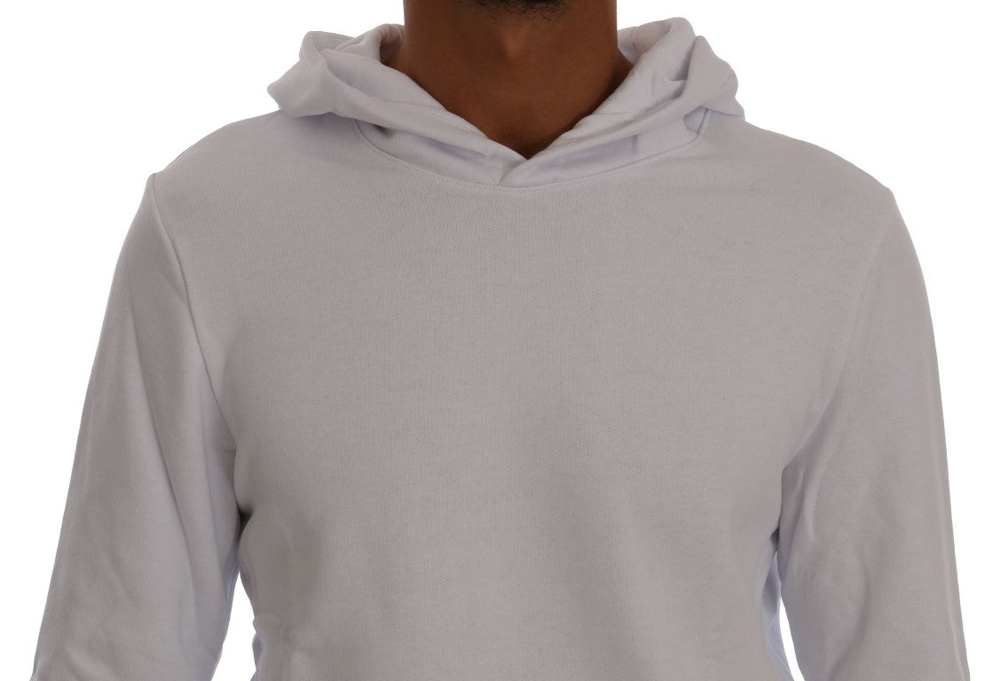Daniele Alessandrini Pull en coton à capuche blanc