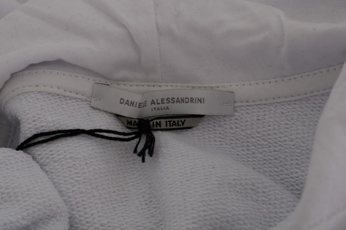 Daniele Alessandrini Pull en coton à capuche blanc