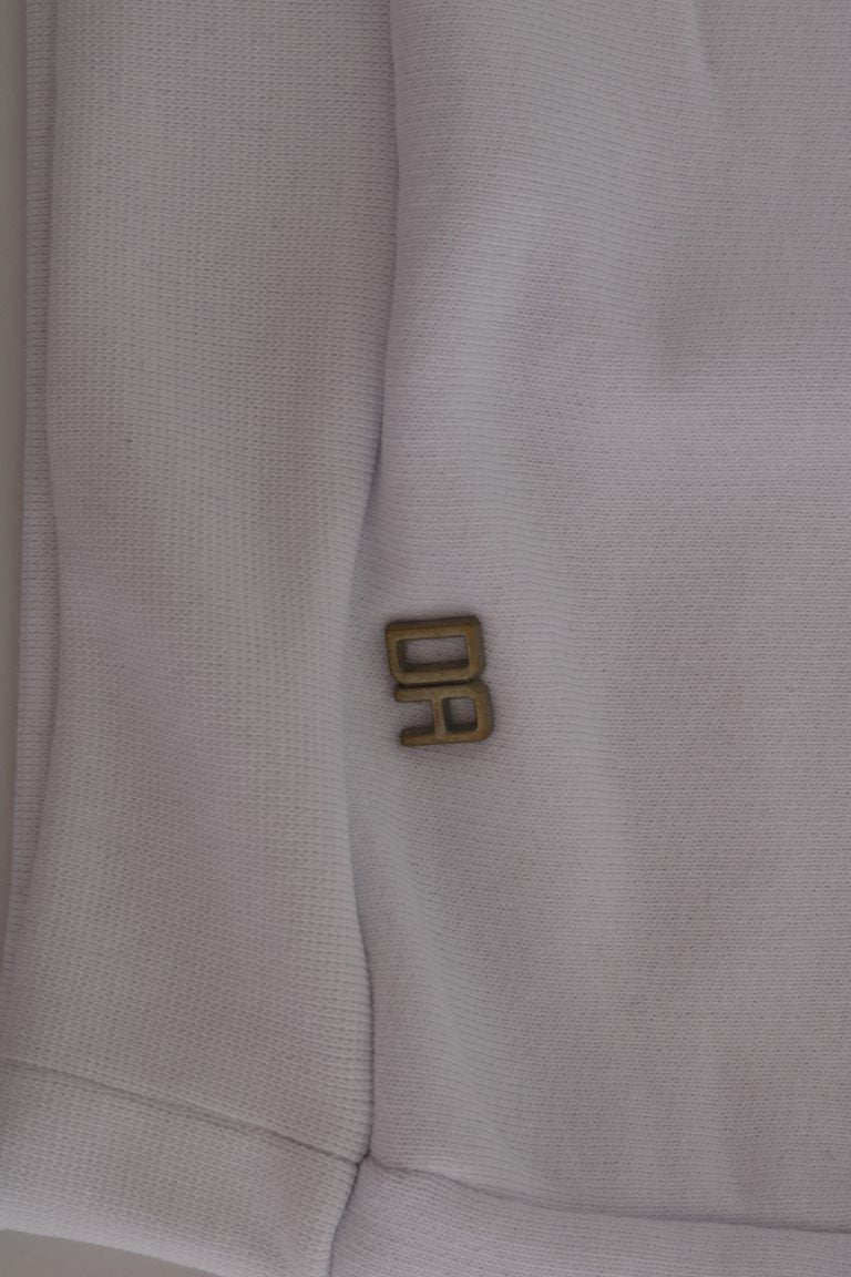 Daniele Alessandrini Pull en coton à capuche blanc