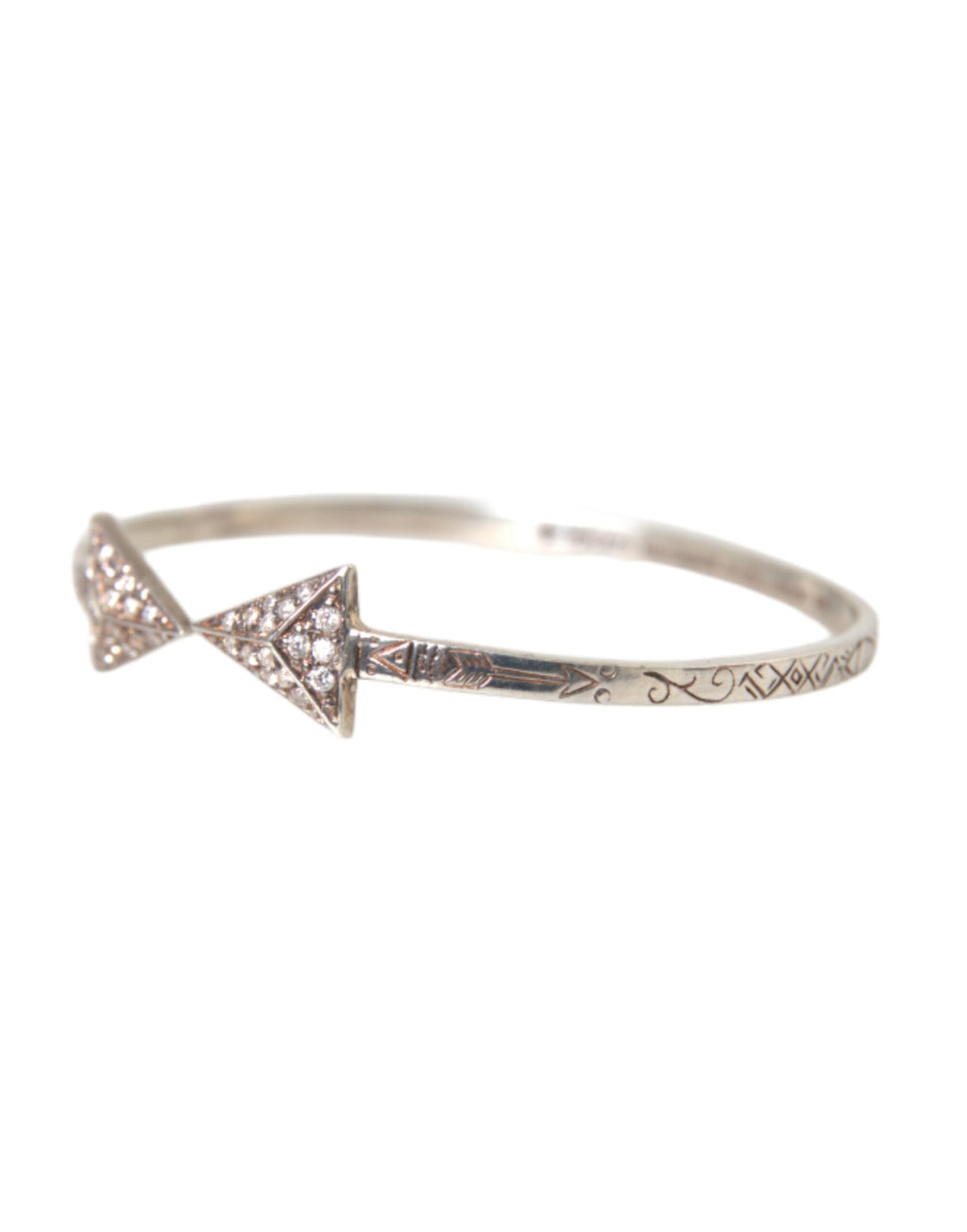 Bracelet jonc Nialaya Arrow en argent 925 pour femme