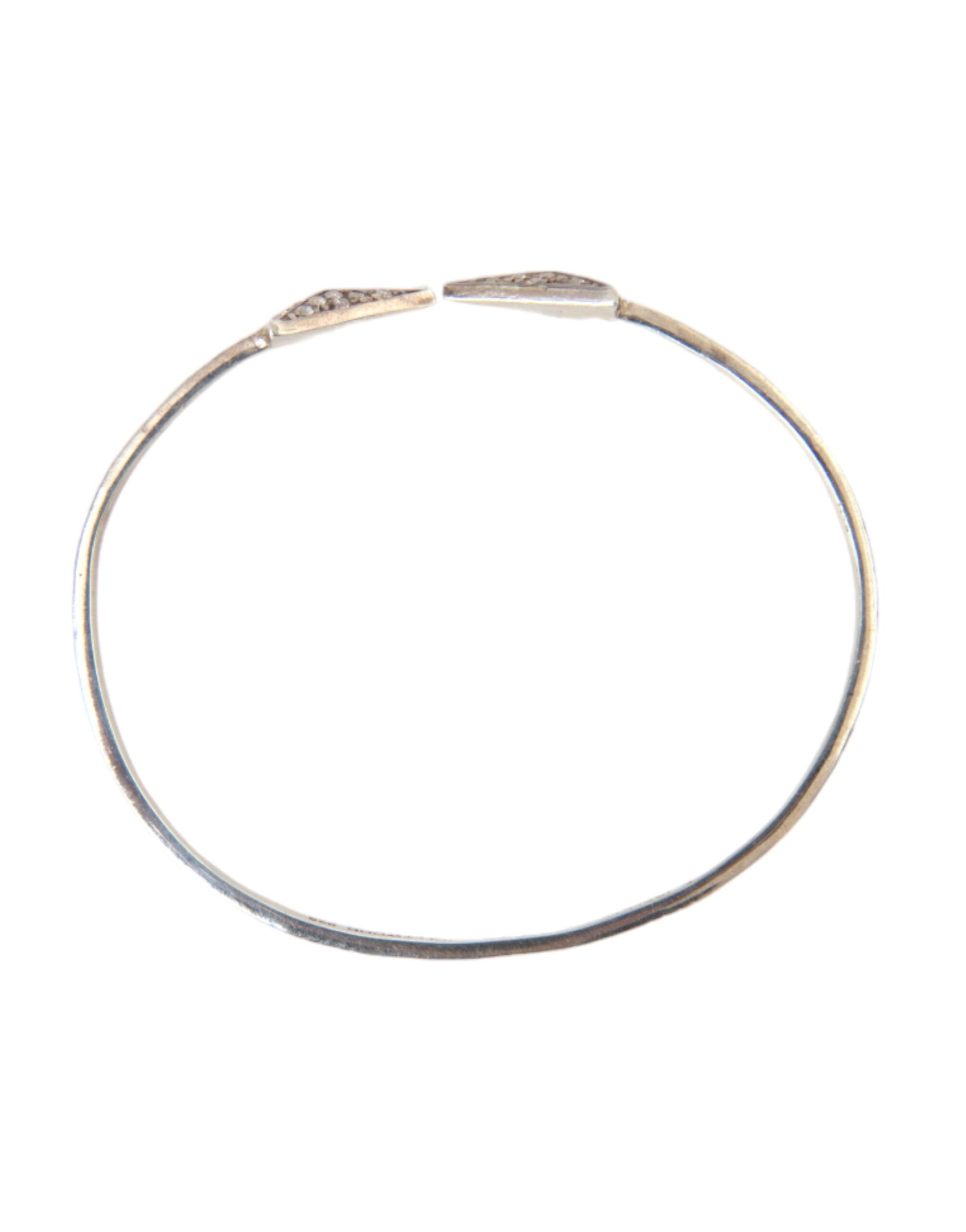 Bracelet jonc Nialaya Arrow en argent 925 pour femme