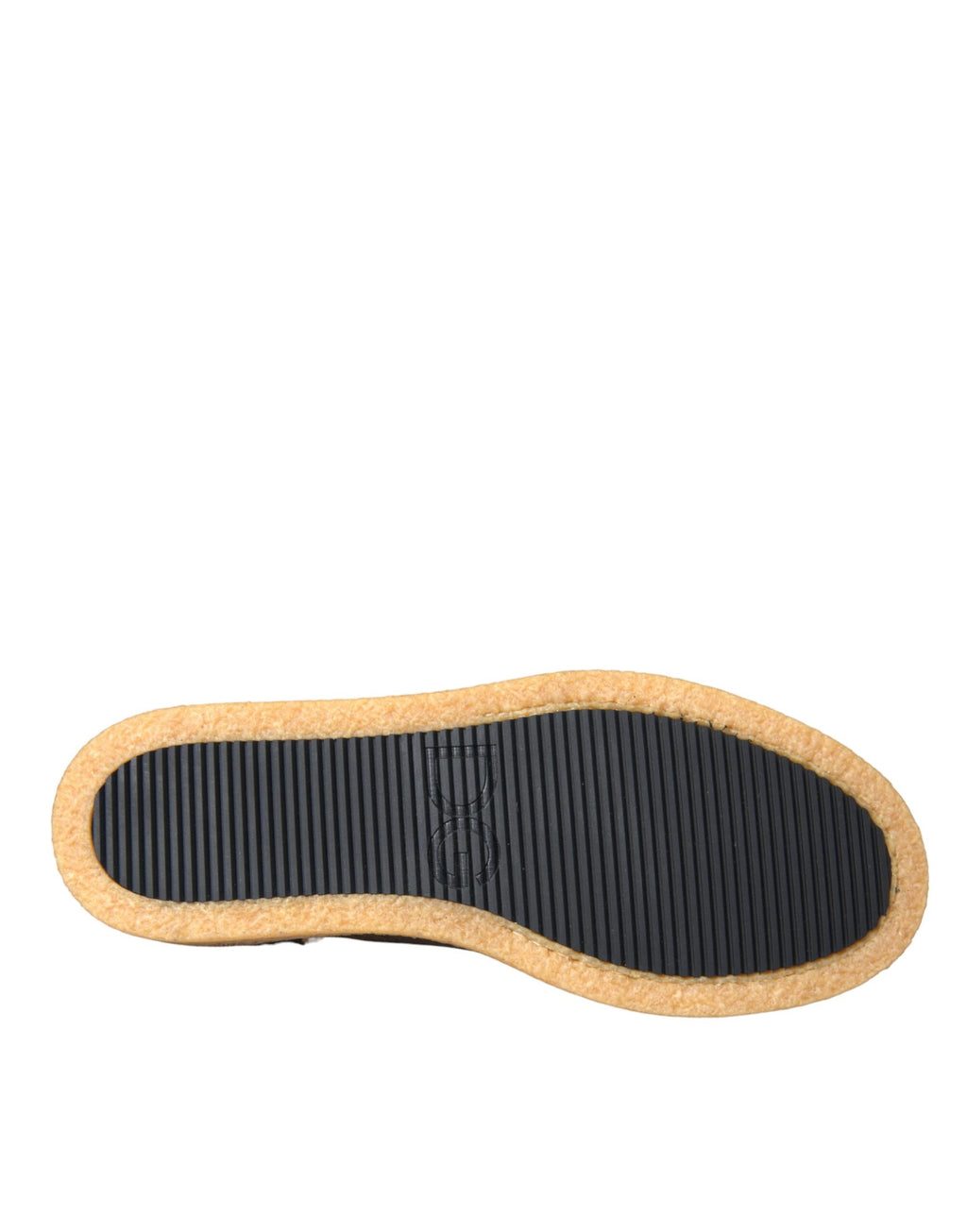 Mocassins en cuir et fourrure marron et noir Dolce &amp; Gabbana pour hommes