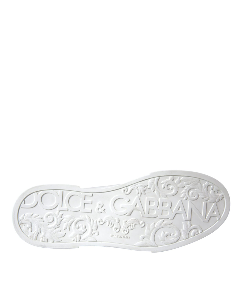 Baskets basses décontractées en cuir blanc Dolce &amp; Gabbana avec logo DG