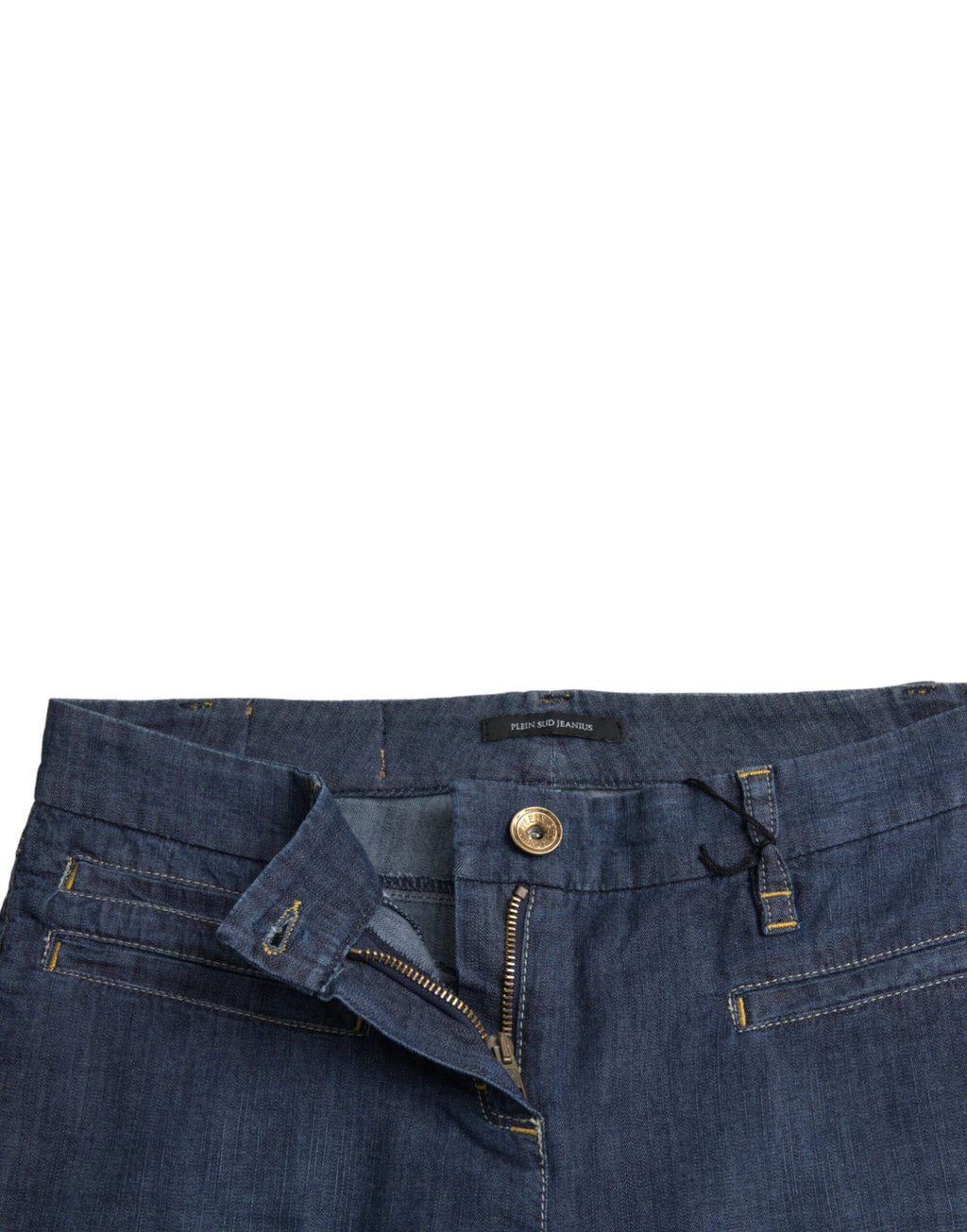 PLEIN SUD Dunkelblaue Bootcut-Jeans aus Baumwolle