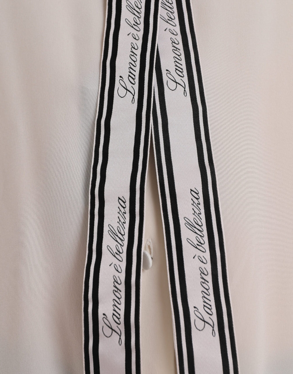 Chemisier boutonné à manches longues blanc cassé Dolce &amp; Gabbana