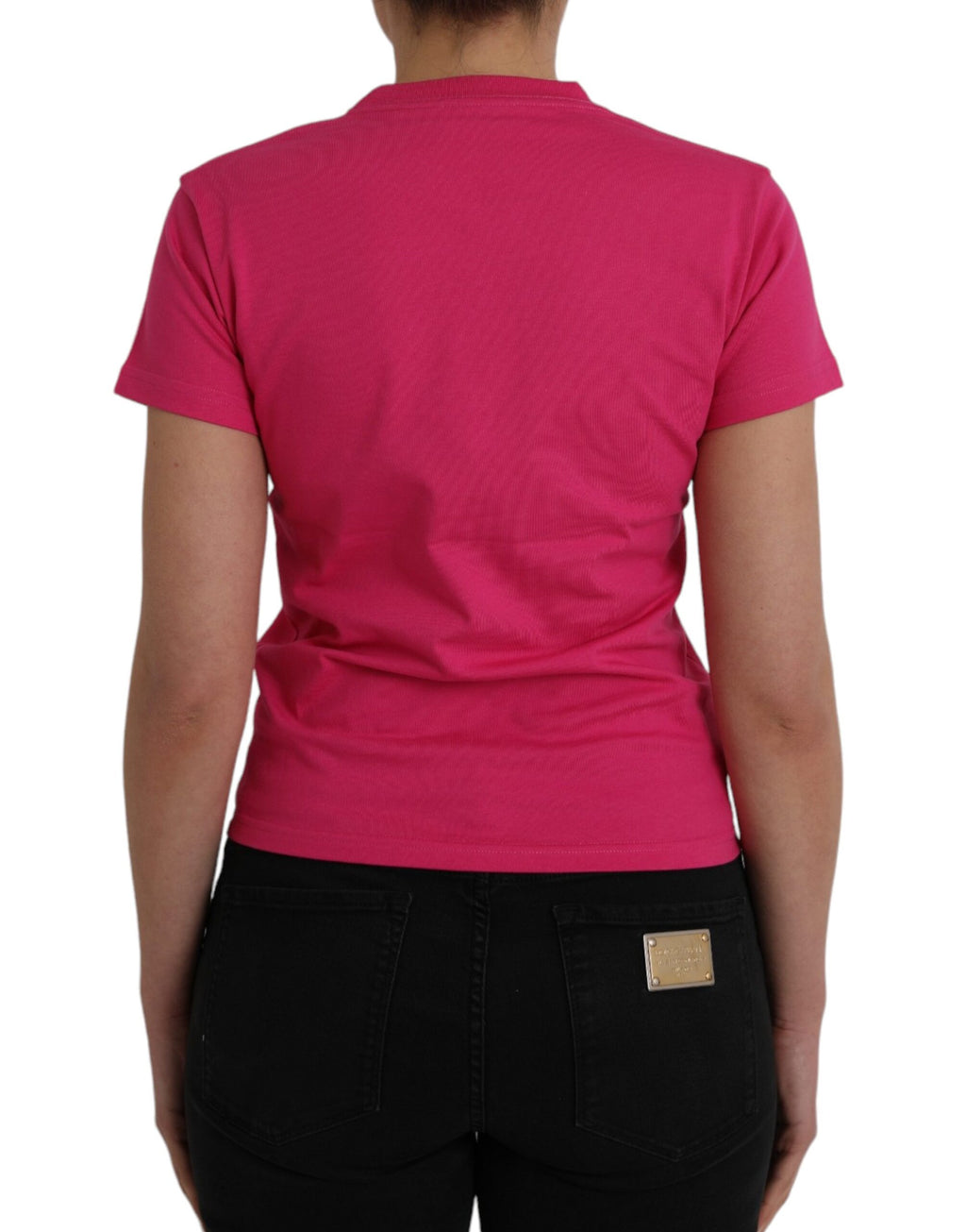 Balenciaga – T-Shirt aus Baumwolle mit Rundhalsausschnitt und kurzen Ärmeln in Rosa
