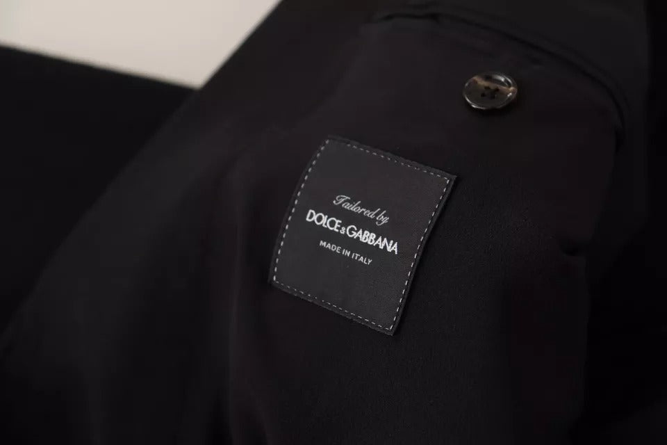 Dolce &amp; Gabbana - Veste-manteau slim en laine noire