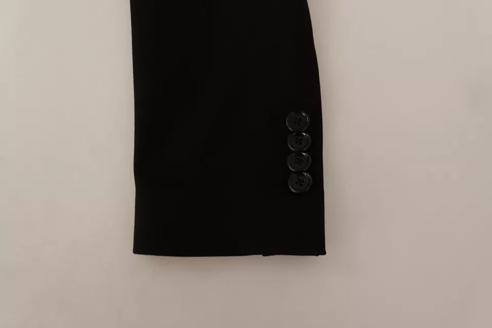 Dolce &amp; Gabbana - Veste-manteau slim en laine noire