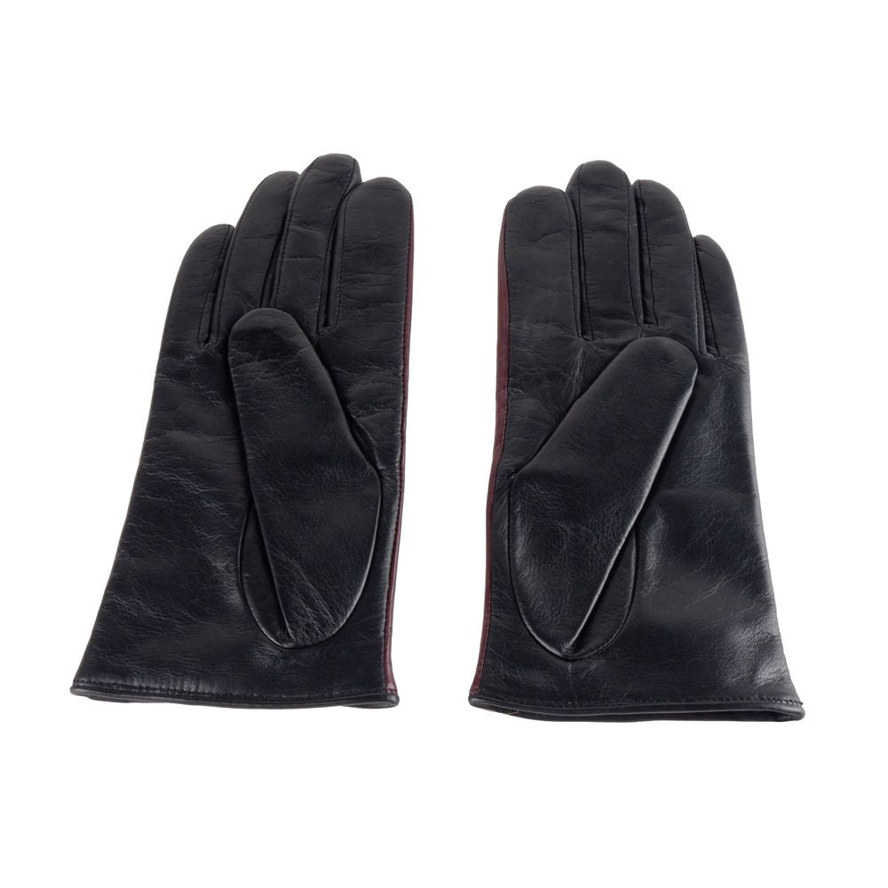 Cavalli Class Damenhandschuh aus schwarzem Lammleder
