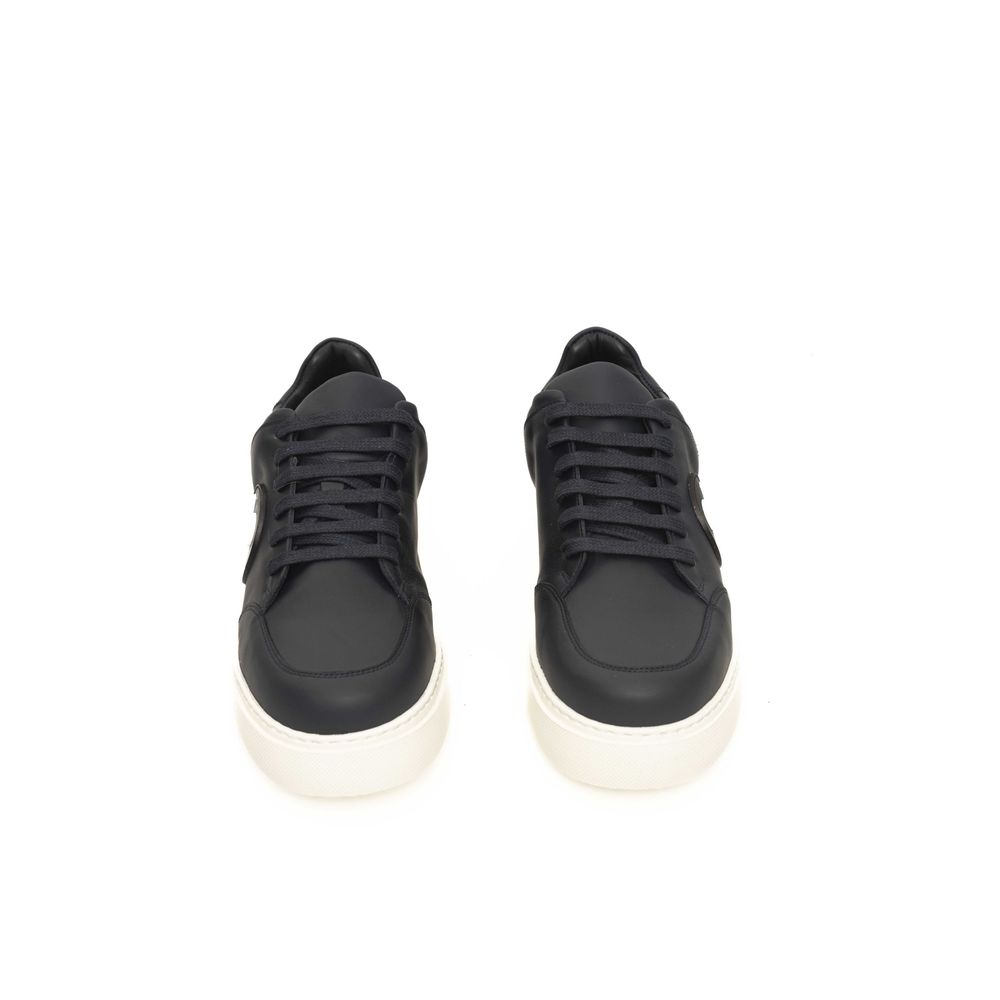Cerruti 1881 Blaue Ledersneakers Herren, Blau