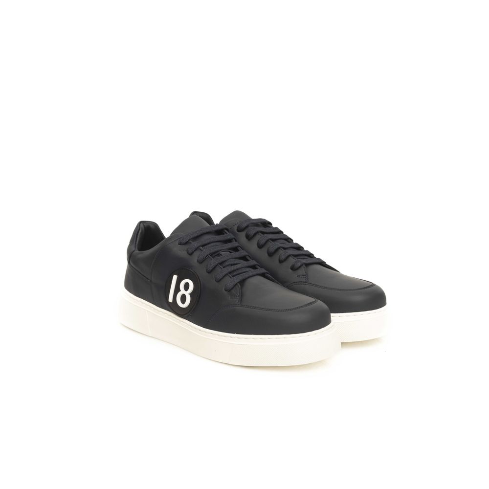 Cerruti 1881 Blaue Ledersneakers Herren, Blau
