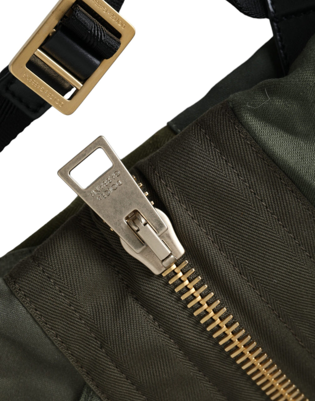 Sac à dos patchwork vert militaire Dolce &amp; Gabbana
