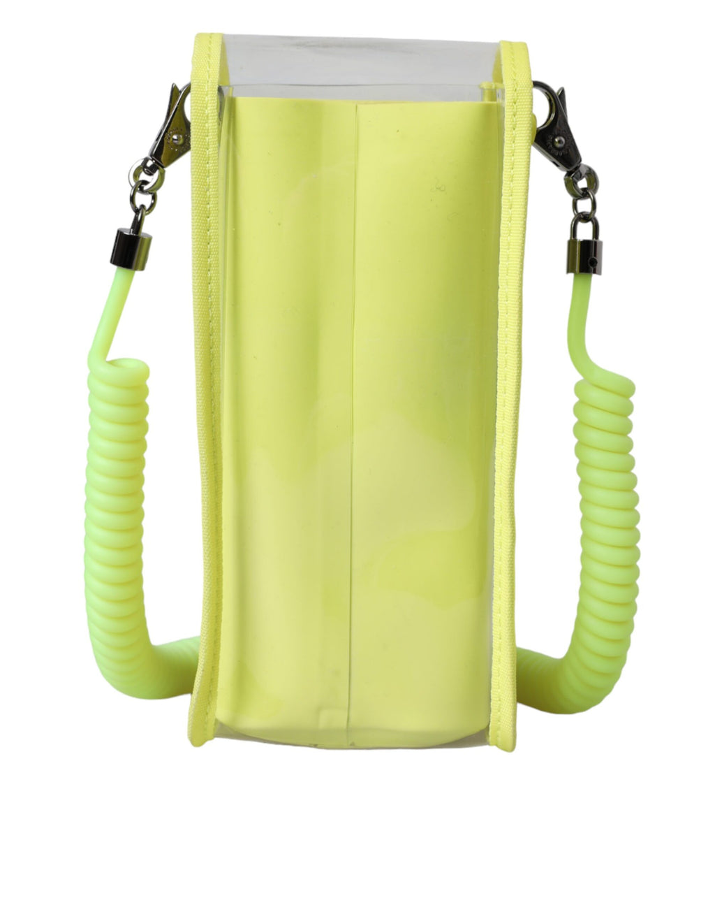 Portefeuille porte-cartes Dolce &amp; Gabbana en plastique jaune vert avec logo DG