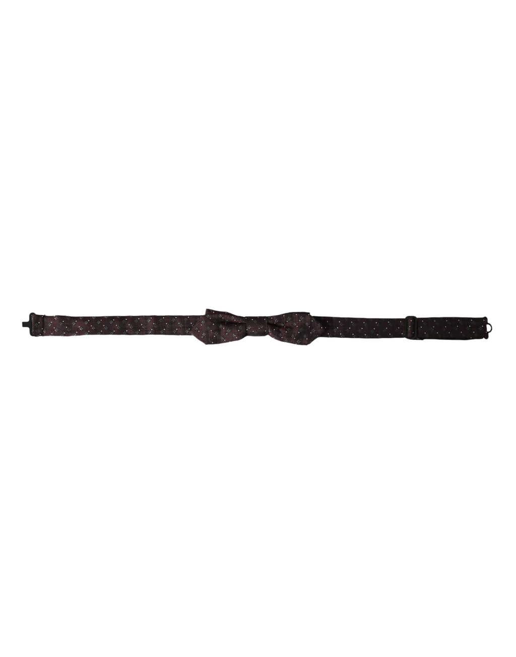 Nœud papillon ajustable en soie marron Dolce &amp; Gabbana