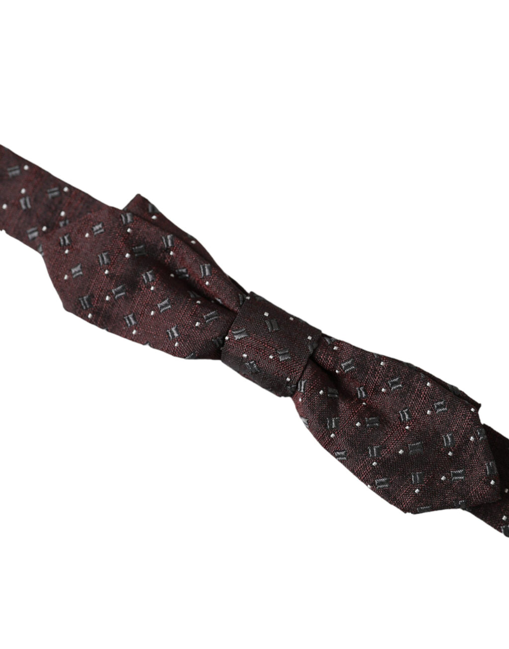 Nœud papillon ajustable en soie marron Dolce &amp; Gabbana