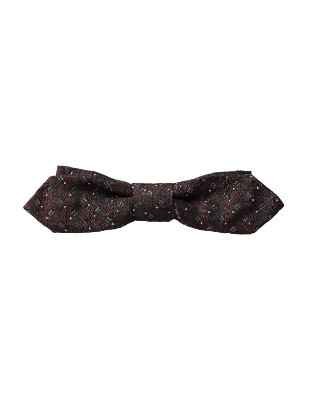 Nœud papillon ajustable en soie marron Dolce &amp; Gabbana