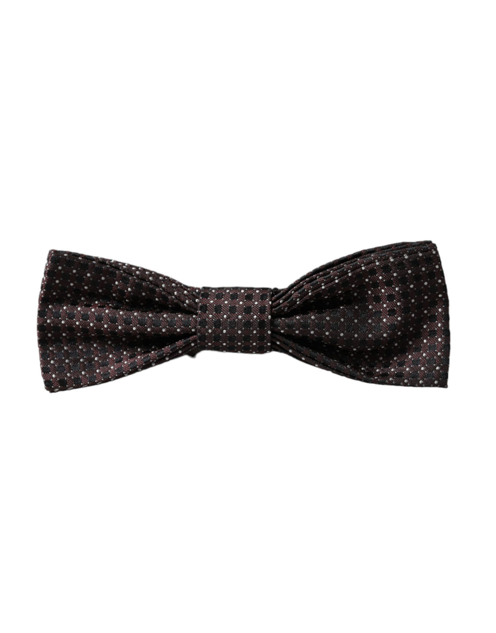 Dolce &amp; Gabbana Braune, verstellbare Papillon-Fliege aus Fantasy-Seide für Herren