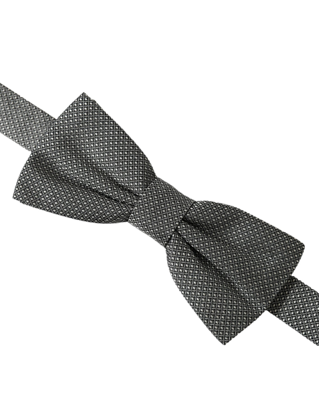 Nœud papillon ajustable en soie grise Dolce &amp; Gabbana pour homme