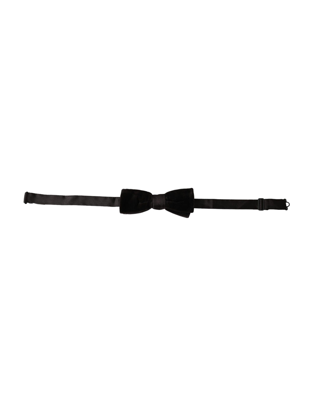 Nœud papillon ajustable en velours noir et coton Dolce &amp; Gabbana pour homme