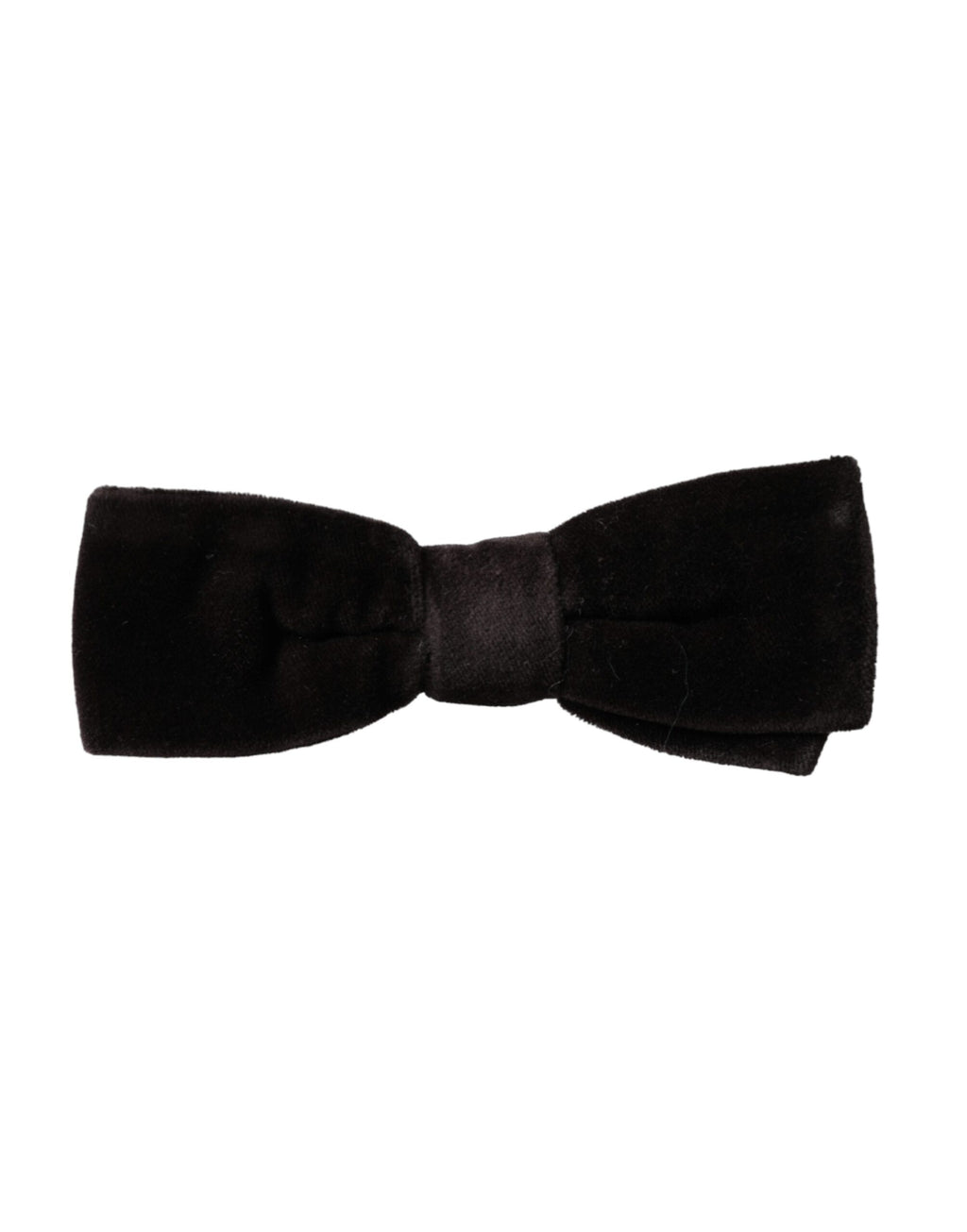 Nœud papillon ajustable en velours noir et coton Dolce &amp; Gabbana pour homme