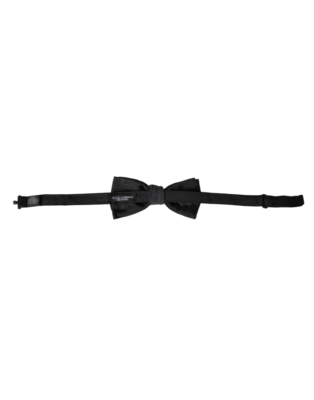 Nœud papillon ajustable en soie gris foncé Dolce &amp; Gabbana pour homme