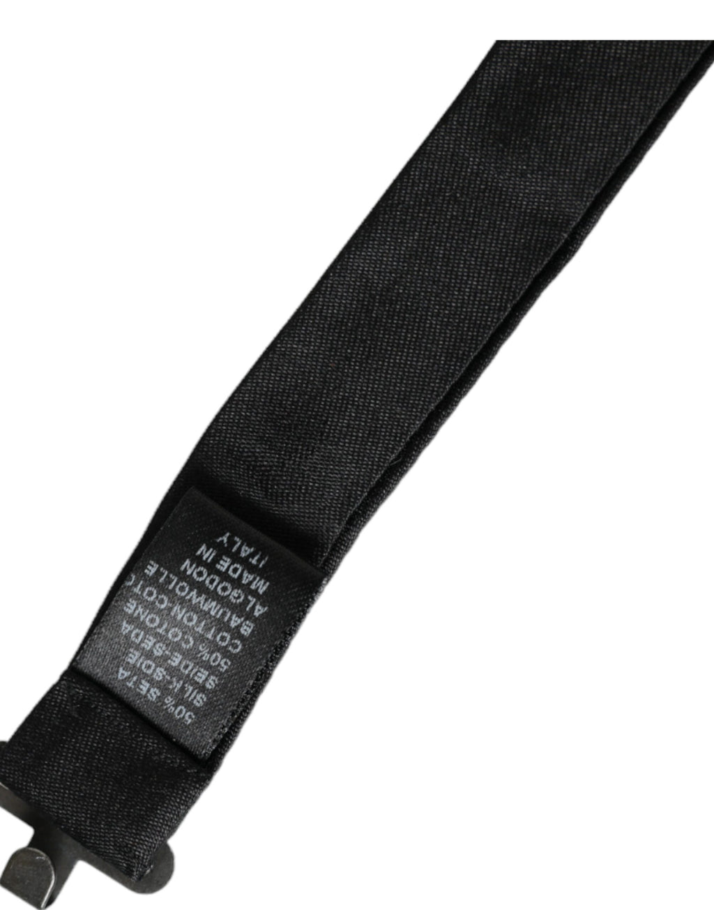 Nœud papillon ajustable en soie gris foncé Dolce &amp; Gabbana pour homme