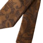 Dolce &amp; Gabbana – Braune, florale Herrenkrawatte aus 100 % Seide, verstellbar
