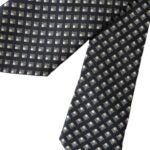 Dolce &amp; Gabbana – Schwarze, gemusterte, verstellbare Herrenkrawatte aus 100 % Seide