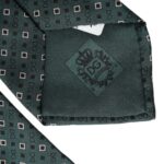 Dolce &amp; Gabbana – Verstellbare Herrenkrawatte aus grüner Seide mit Markenlogo