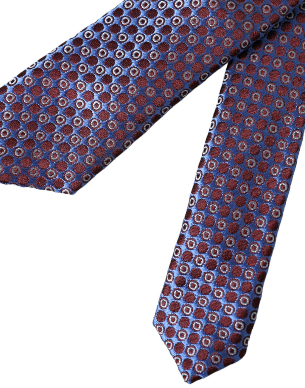 Cravate ajustable en soie à motifs bleu et violet Dolce &amp; Gabbana pour homme