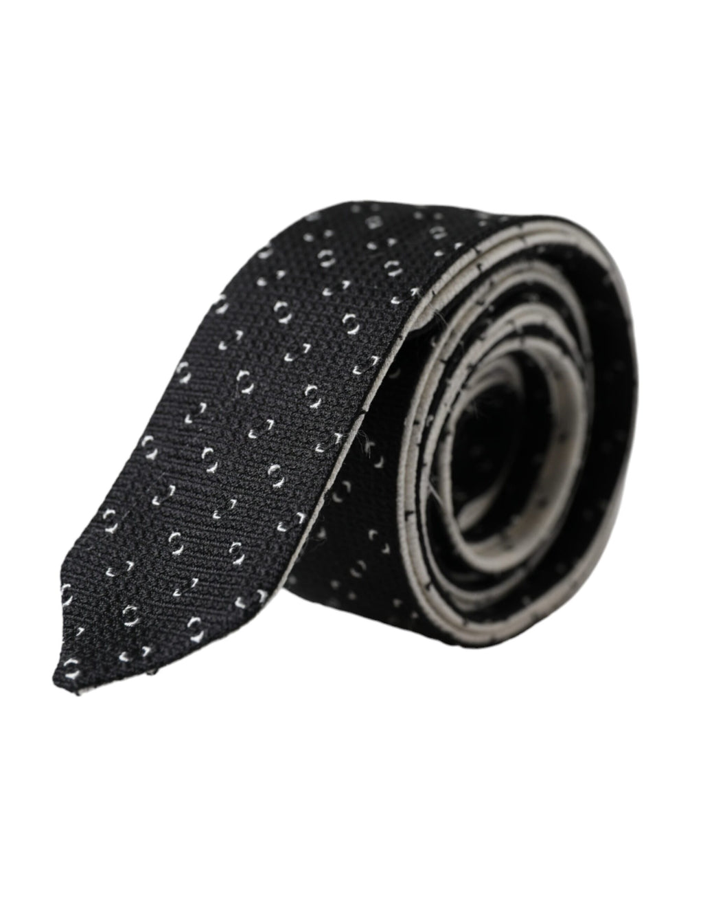 Cravate ajustable à motifs noirs et blancs Dolce &amp; Gabbana