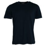 T-shirt à manches courtes et col rond en coton bleu foncé Dolce &amp; Gabbana