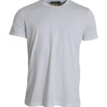 T-shirt à manches courtes et col rond en coton blanc Dolce &amp; Gabbana