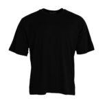 T-shirt à manches courtes et col rond en coton noir Dolce &amp; Gabbana
