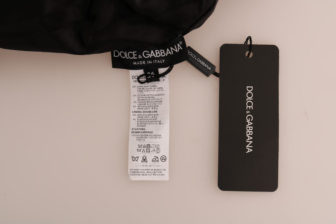 Dolce &amp; Gabbana – Schwarzer Pullover mit Blumenbrokat