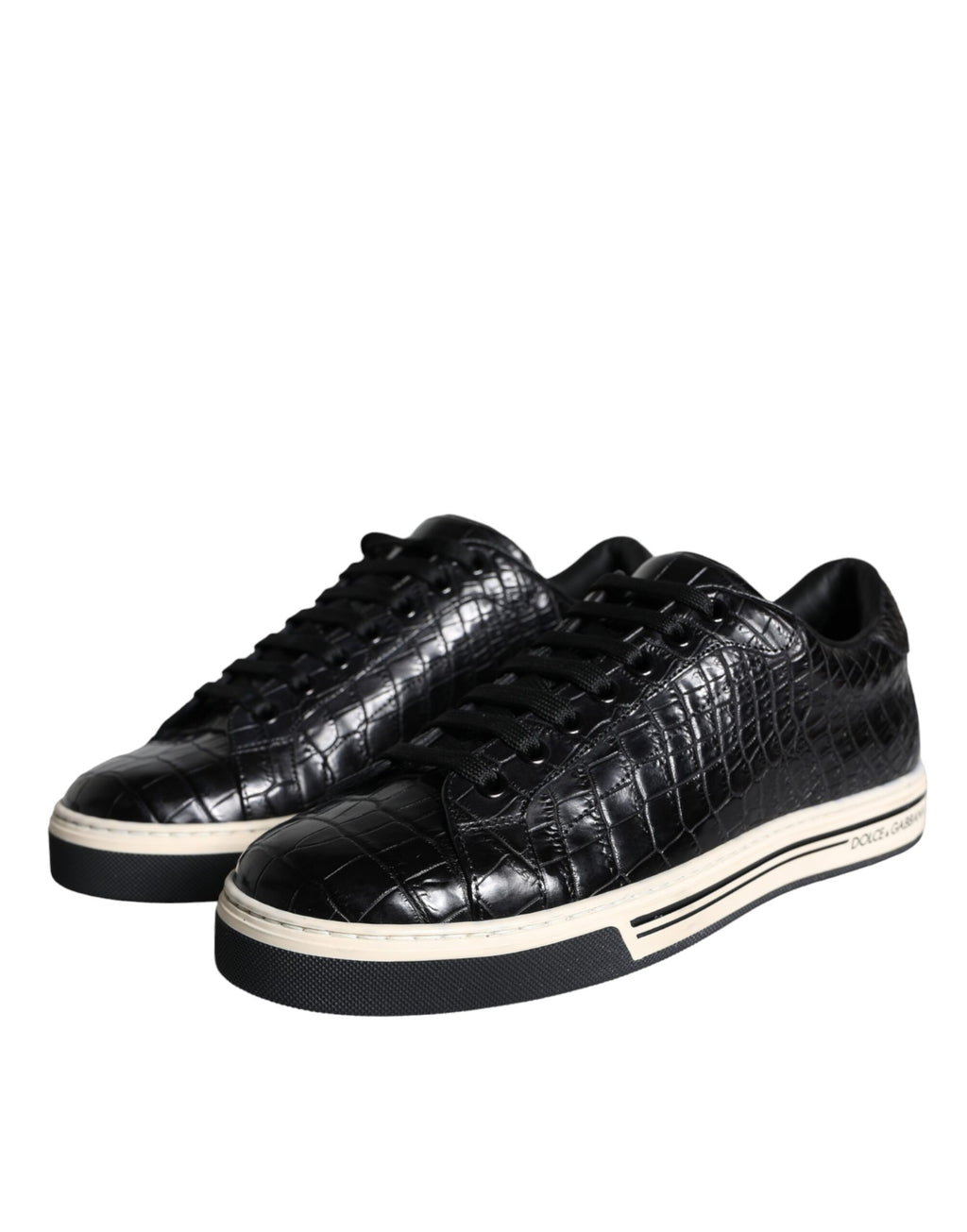 Baskets basses Dolce &amp; Gabbana en cuir noir pour homme