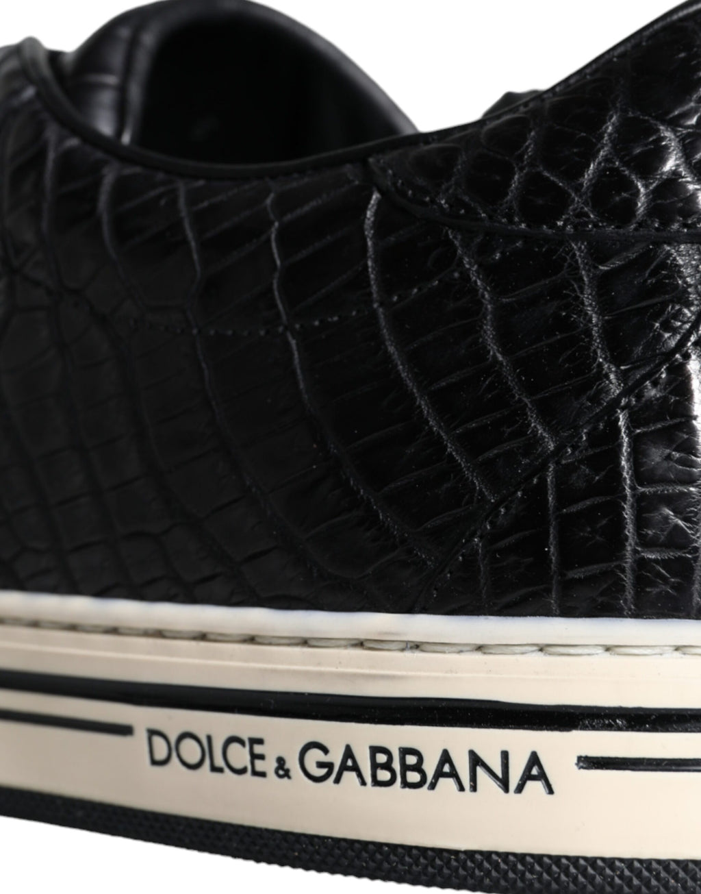 Baskets basses Dolce &amp; Gabbana en cuir noir pour homme