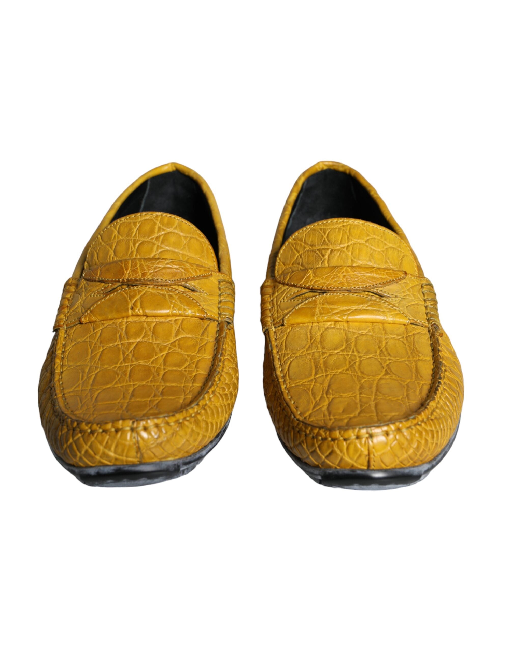 Mocassins Dolce &amp; Gabbana en cuir jaune
