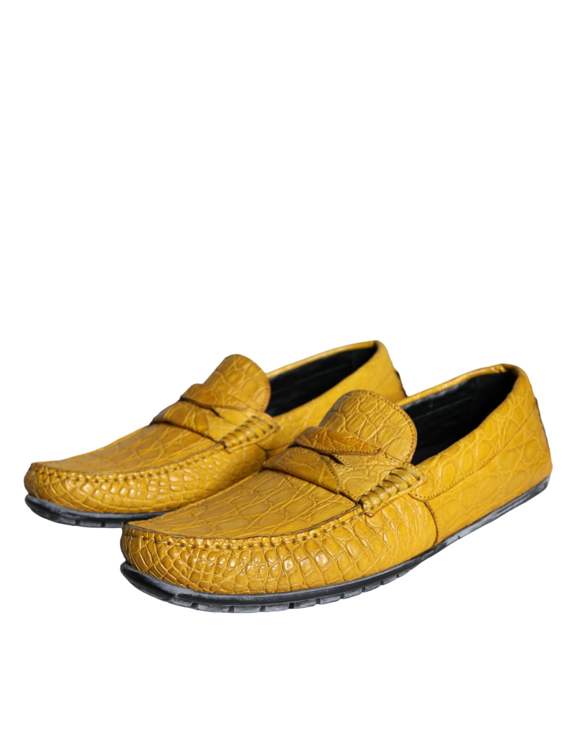 Mocassins Dolce &amp; Gabbana en cuir jaune