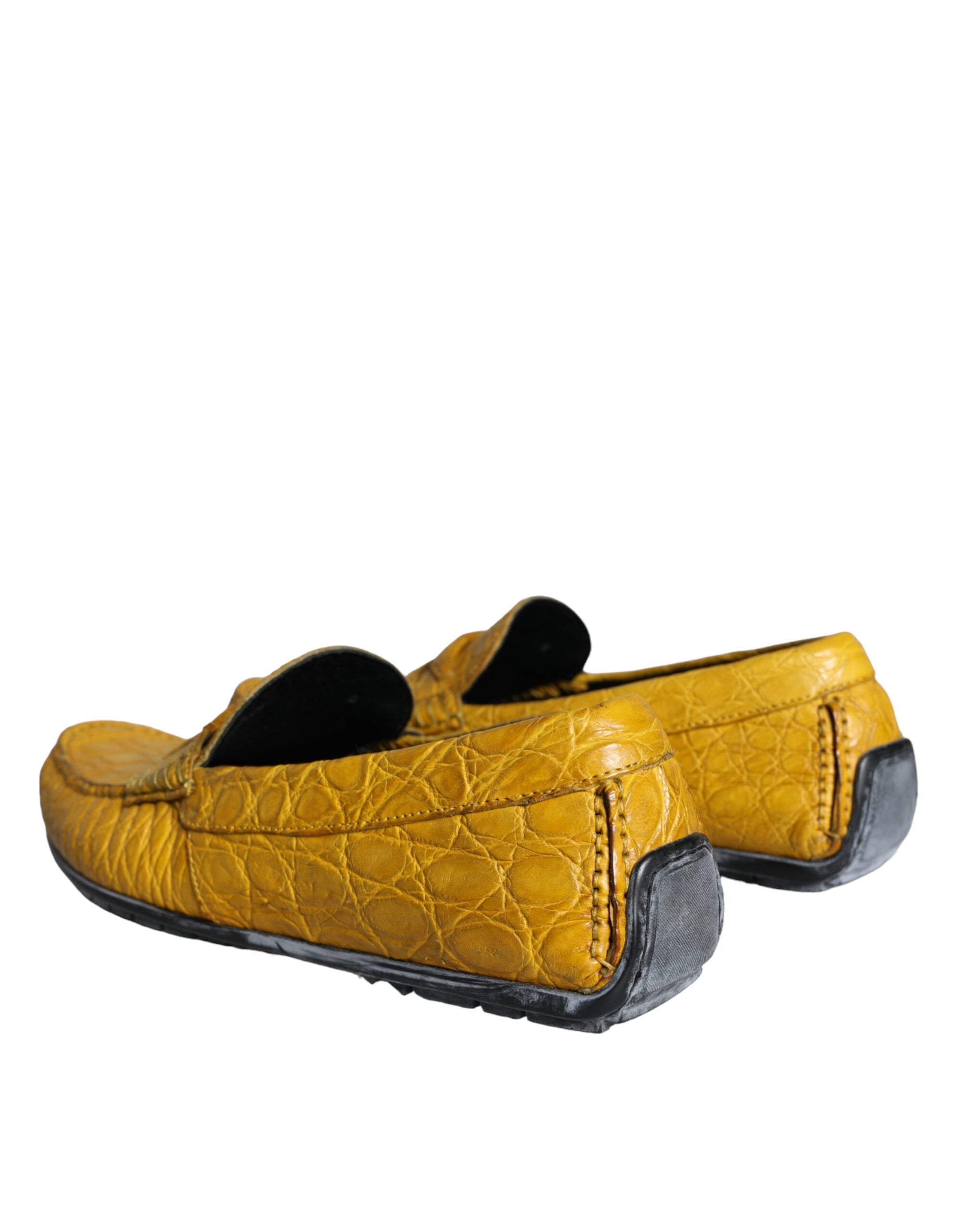 Mocassins Dolce &amp; Gabbana en cuir jaune