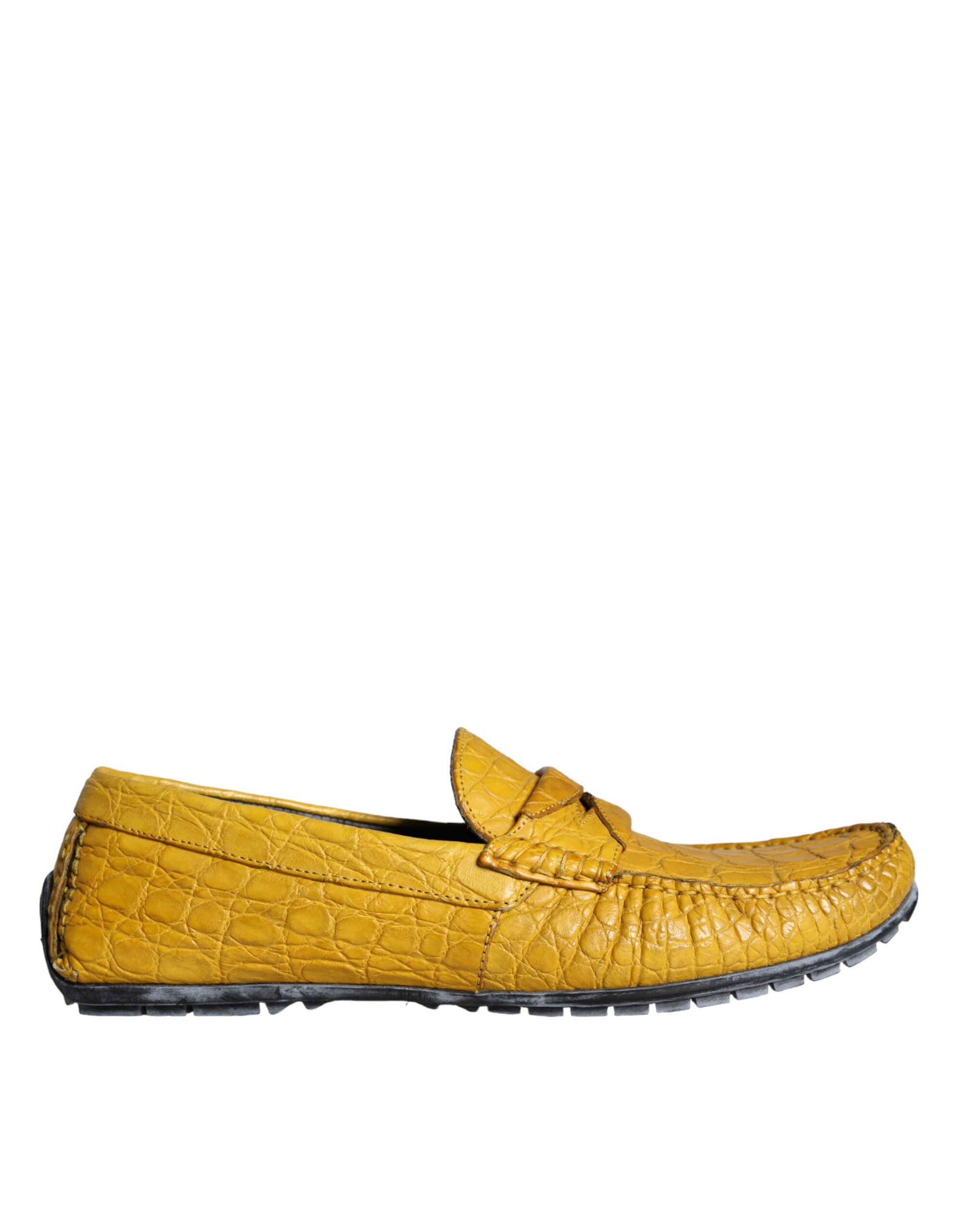 Mocassins Dolce &amp; Gabbana en cuir jaune